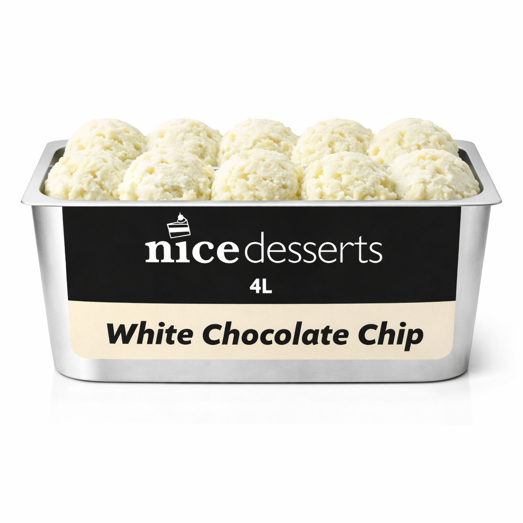 Wholesale Ice Cream - White Chocolate Chip | 4L
