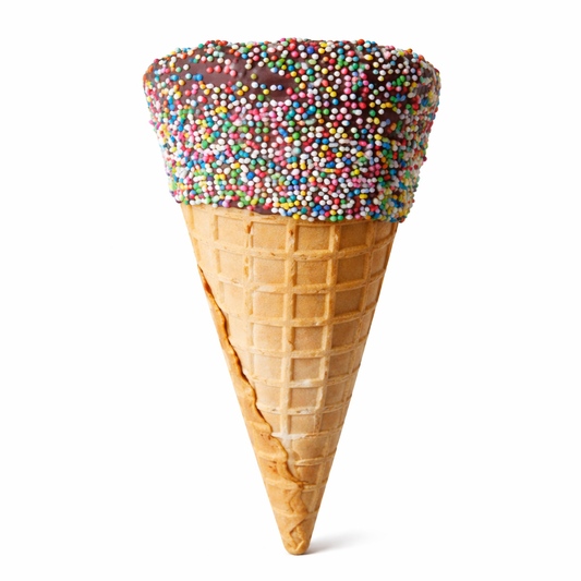 Tall Rainbow Waffle Cone - 2/3 Scoops (60 units)