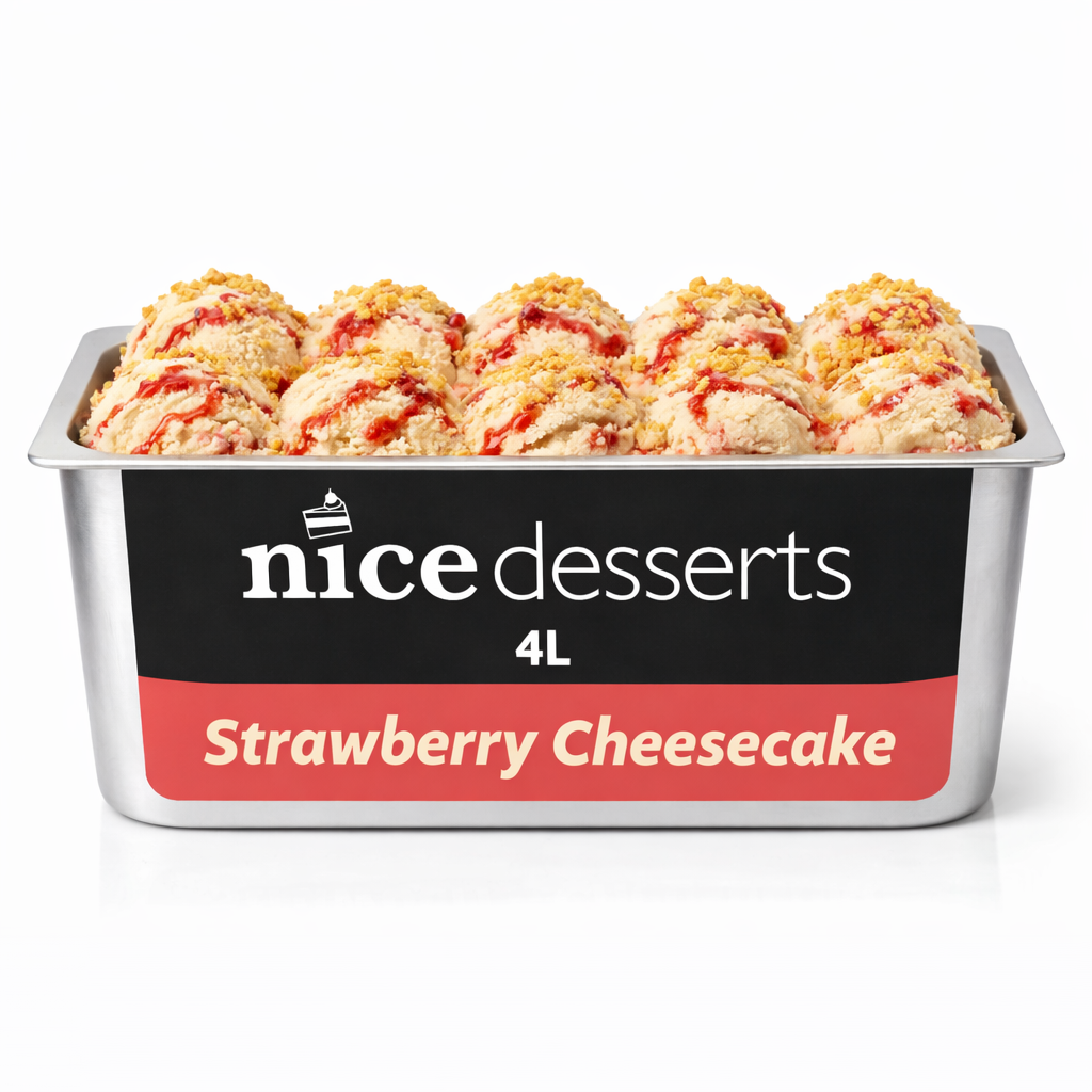 Wholesale Ice Cream - Strawberry Cheesecake | 4L