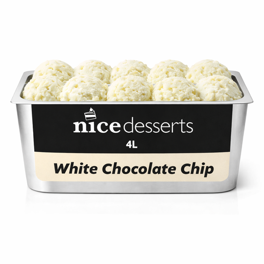 Wholesale Ice Cream - White Chocolate Chip | 4L
